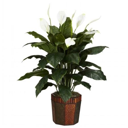 NEARLY NATURAL Spathyfillum with Vase Silk Plant 6638